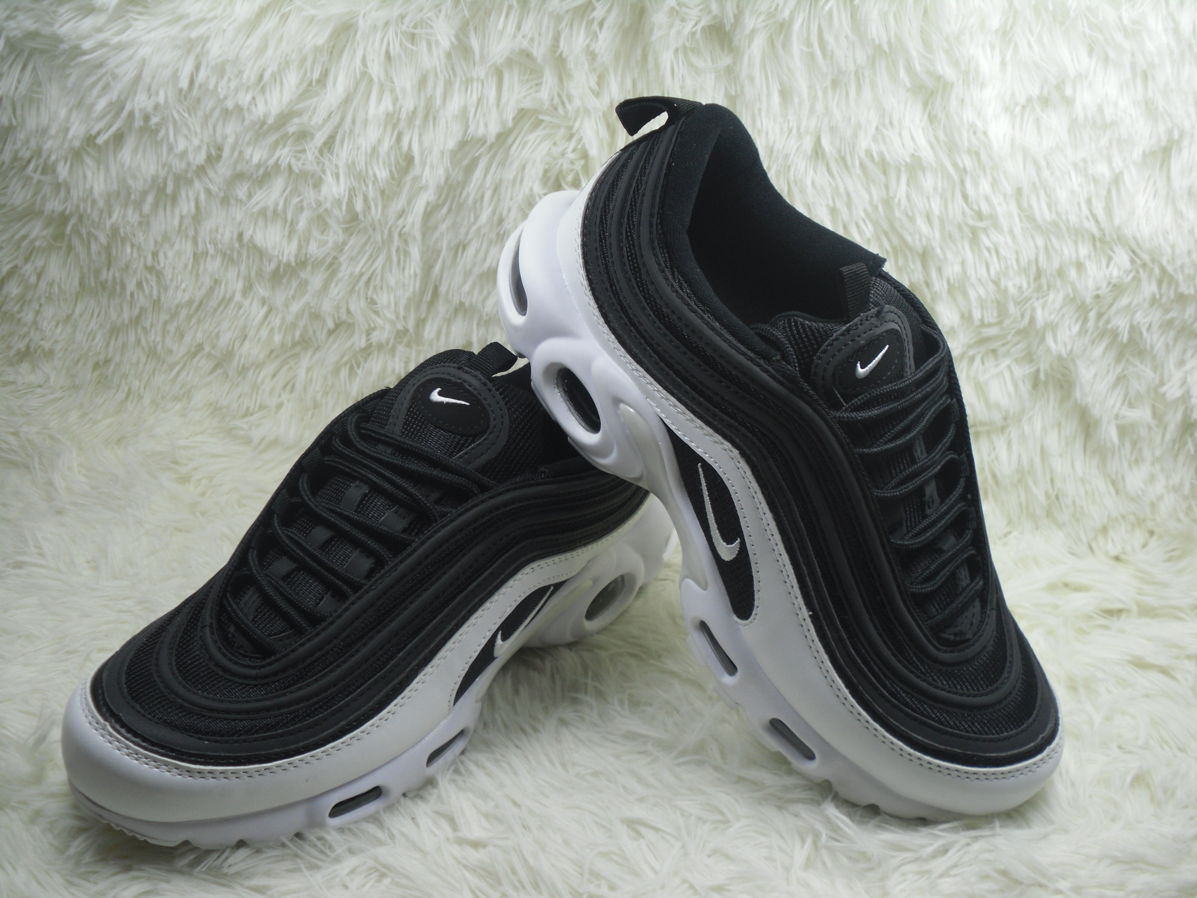 Nike Air Max TN 97 Black Silver Shoes - Click Image to Close